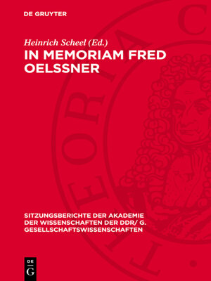 cover image of In memoriam Fred Oelßner